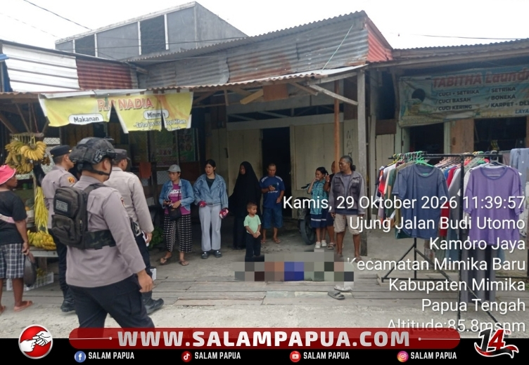 Jatuh Dari Motor, Pria Lansia Ditemukan Meninggal Di Pinggir Jalan Di Nawaripi Mimika