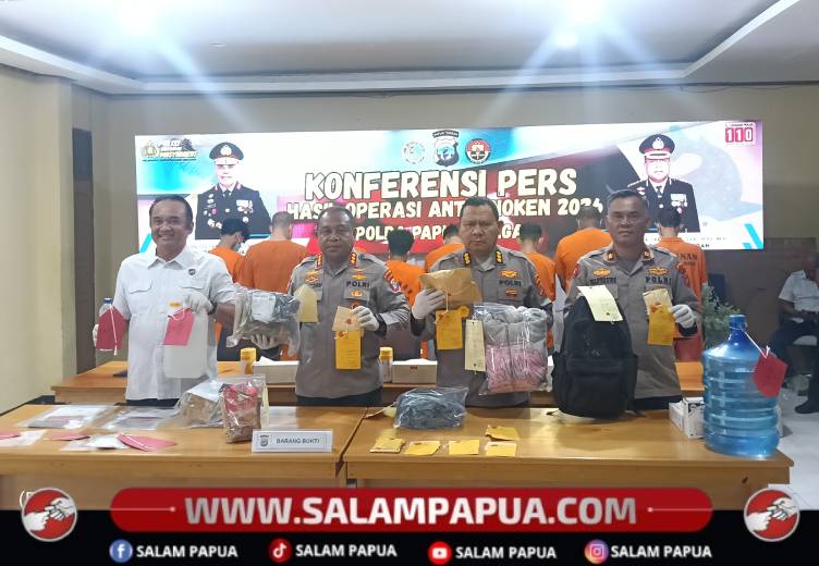 Polda Papua Tengah Ungkap 9 Kasus Narkotika, Amankan 13 Tersangka