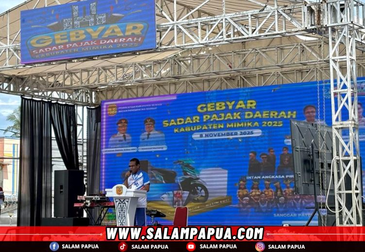 Sambutan ketua panitia pelaksana Darius Sabon Rain (salampapua.com/Evita)
