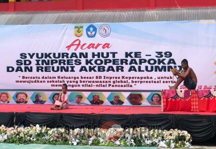 HUT KE-39 SD INPRES KOPERAPOKA TIMIKA, GELAR ACARA SYUKURAN DAN REUNI AKBAR