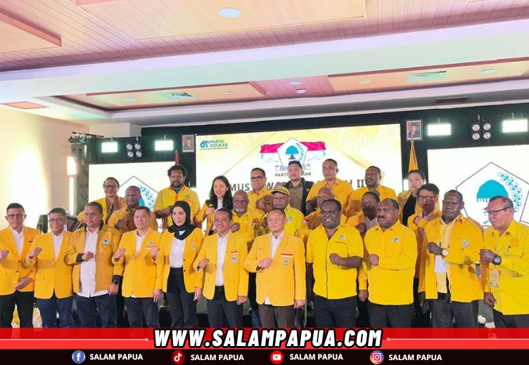 Foto bersama usai pembukaan Musda II Partai Golkar Provinsi Papua Tengah (salampapua.com/Evita)