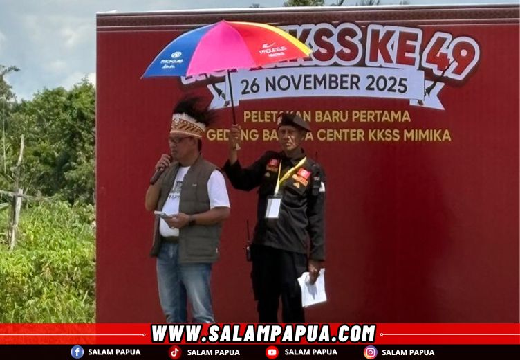 Sambutan Wakil Ketua Umum KKSS Laksamana Muda TNI Abdul Rivai Ras (salampapua.com/Evita)