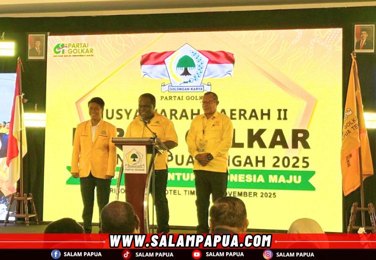 Sambutan Ketua Panitia Pelaksana Musda II, Zakeus Degei (salampapua.com/Evita)